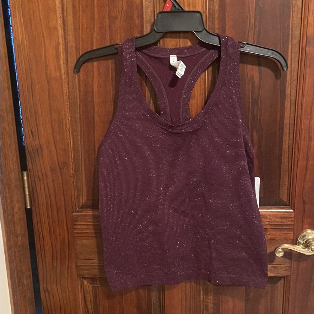 Athleta Shimmering Purple Momentum Seamless Tank Top